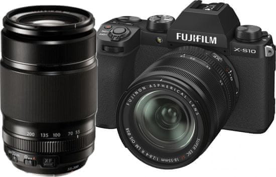 FujiFilm X-S10 + XF 18-55 mm + XF 55-200 mm