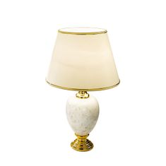 Kolarz DAUPHIN stolná lampa béžová so zlatým dekorom, výška 60 cm