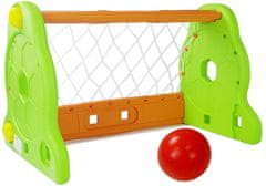 Lean-toys Detská futbalová bránka zelená oranžová