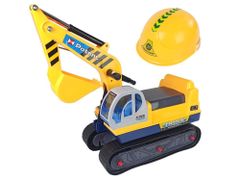 Lean-toys Veľká stavebná prilba na jazdu na bagri žltá