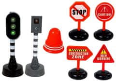 Lean-toys Hasiči Dopravné značky Svetelná signalizácia Zvuk jazdy Svetelné efekty
