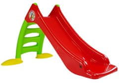 Lean-toys Záhradná šmykľavka s rebríkom pre deti 424 zeleno-červená