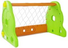Lean-toys Detská futbalová bránka zelená oranžová