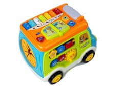 Lean-toys Hudobný autobus s projektorom Pianinko Sorter