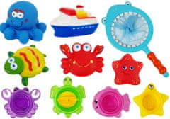 Lean-toys Hračky do kúpeľa Hviezdica Pick-up Net Turtle