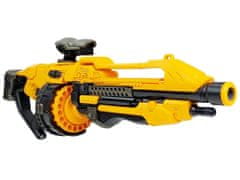 Lean-toys Pistolové penové náboje na batérie 82 cm otočný zásobník žltý