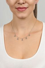 Brilio Silver Pôvabný pozlátený náhrdelník zo striebra Motýlci NCL16Y