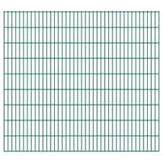 Vidaxl 2D plotové panely, 2,008 x 1,83 m, 34 m, zelené