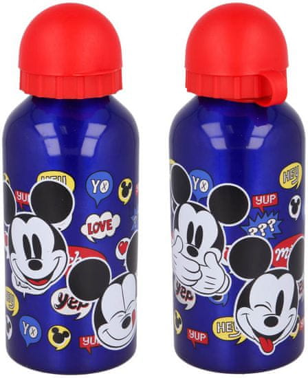 Stor ALU Fľaša na pitie Mickey Mouse Thing 400ml