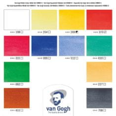 Van Gogh Van Gogh cestovné vodové farby v kovovom púzdre, 12ks