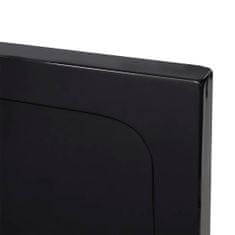 Vidaxl Štvorcová sprchová vanička z ABS, čierna 90x90 cm