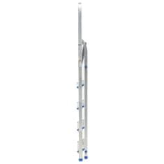 Vidaxl Hliníkový rebrík s 5 schodíkmi nosnosť 150 kg