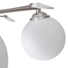 Vidaxl Stropná lampa so sklenenými tienidlami a ozdobami na 4 žiarovky G9