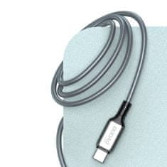 DUDAO L5HT kábel USB-C / USB-C PD 100W 1m, sivý