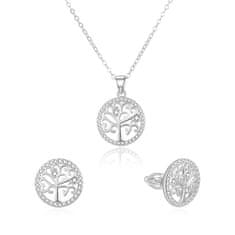 Beneto Strieborná súprava šperkov strom života AGSET213SR (náhrdelník, náušnice)