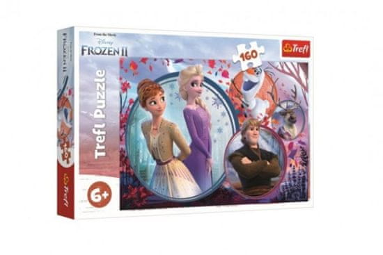 Trefl Puzzle Ľadové kráľovstvo II / Frozen II 160 dielikov 41x27,5cm v krabici 29x19x4cm Cena za 1ks