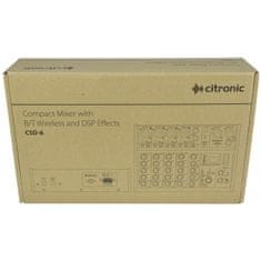 Citronic CSD-6 Kompaktný mixážny pult s Bluetooth a DSP