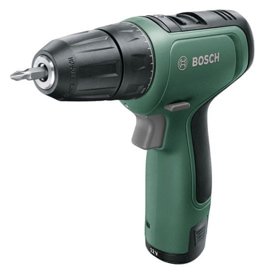 Bosch Aku vŕtací skrutkovač EasyDrill 1200 (2× 1,5 Ah) + GAL 1210 CV + AC kit 0.603.9D3.002