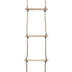 Vidaxl Detský lanový rebrík 290 cm drevený