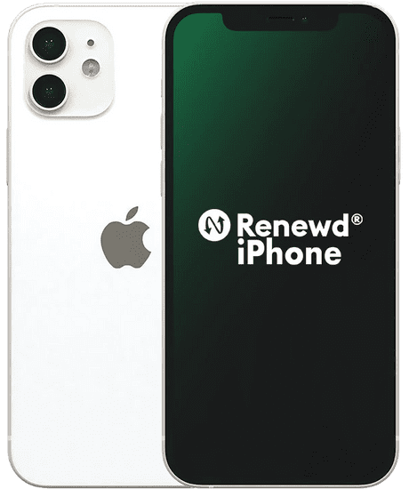 Apple Refurbished iPhone 12, 64GB, White
