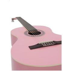 Dimavery AC-303, klasická gitara 4/4, ružová