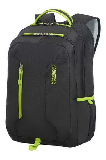 American Tourister Batoh Urban Groove UG4 Laptop Backpack 15.6" Black/Lime Green