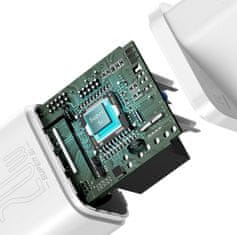 BASEUS Rýchlonabíjačka do siete Super Si USB-C PD QC 20W biela