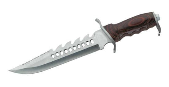 Herbertz 103827 vonkajší nôž 27,5 cm, drevo Pakka, kožené puzdro