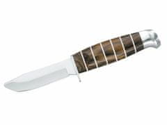 Herbertz 119508 vonkajší nôž pre deti 8,2 cm, drevo, kožené puzdro