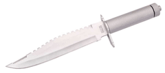Herbertz 100022 nôž na prežitie 21,9 cm, hliník, kožené puzdro