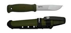 Morakniv 12645 Kansbol vonkajší nôž 10,9 cm, zelená, plast, guma, plastové puzdro