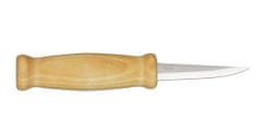 Morakniv 106-1650 Wood Carving rezbársky nôž 7,9 cm, lakované brezové drevo, plastové puzdro