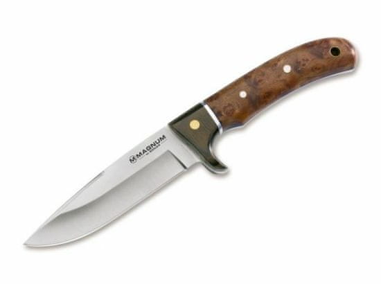 MAGNUM 02GL683 Elk Hunter lovecký nôž 11 cm, drevo, kožené puzdro