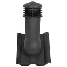 Vidaxl Strešný ventilátor čierny