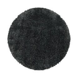 Ayyildiz Kusový koberec Fluffy Shaggy 3500 grey kruh