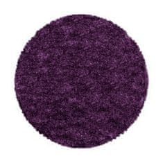 Ayyildiz Kusový koberec Fluffy Shaggy 3500 lila kruh 80x80 (priemer) kruh