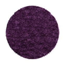 Ayyildiz Kusový koberec Fluffy Shaggy 3500 lila kruh