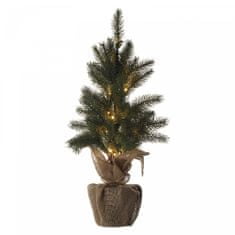EMOS LED vianočný stromček, 52cm, 2 × AA, vnútorné, teplá biela