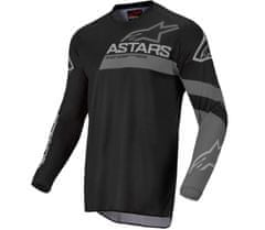 Alpinestars Detský motokrosový dres Youth Racer Graphite jersey black/dark grey vel. S