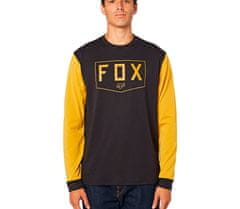 FOX tričko Shield Ls Tech black/yellow vel. S