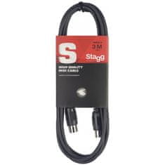 Stagg SMD3 E, kábel midi DIN / DIN, 3 m