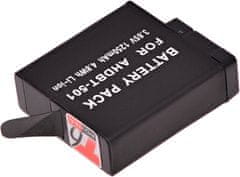 Batéria T6 Power pre videokameru GoPro AHDBT-501, Li-Ion, 3,8 V, 1250 mAh (4,8 Wh), čierna