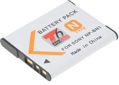 T6 power Batéria Sony NP-BN1, 600mAh, 2,2Wh, sivá