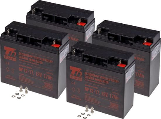 T6 power Sada batérií pre APC Smart-UPS SUA3000UXI, VRLA, 12 V