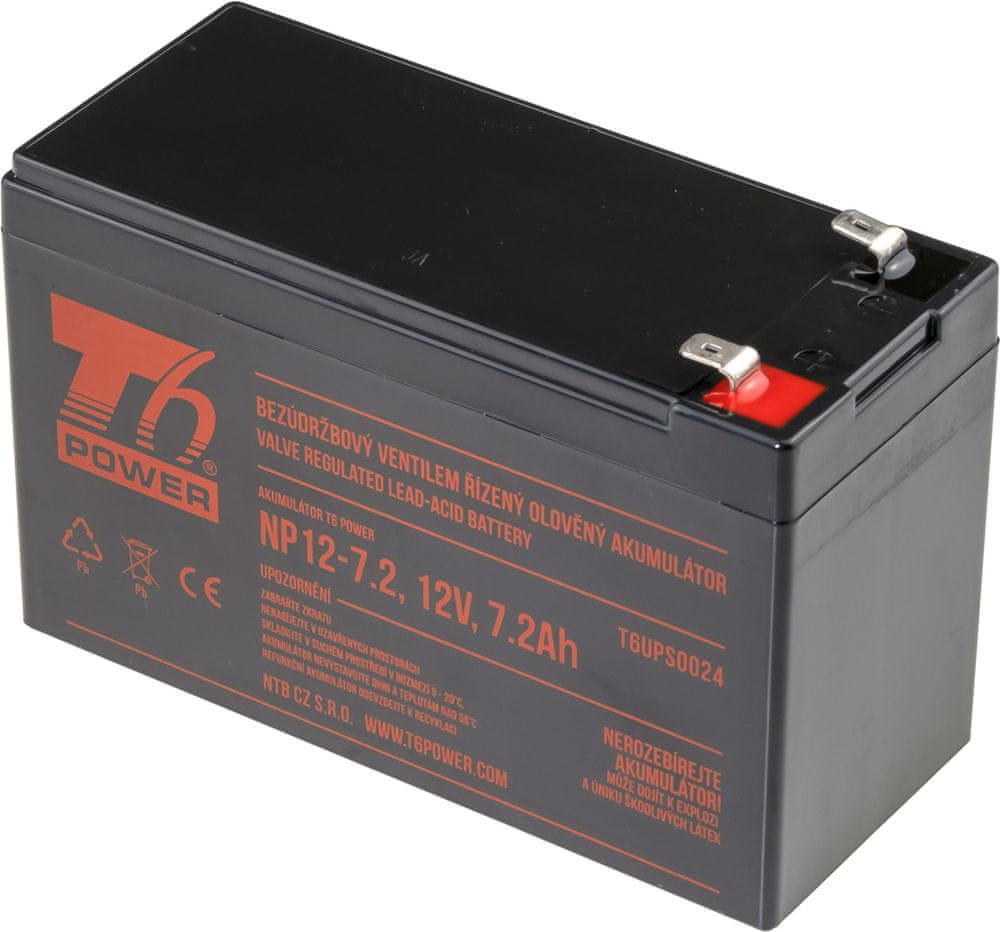 T6 power Sada batérií pre Trust 600VA UPS, VRLA, 12 V