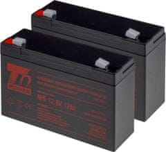 T6 power Sada batérií pre APC Back-UPS BK600C, VRLA, 6 V