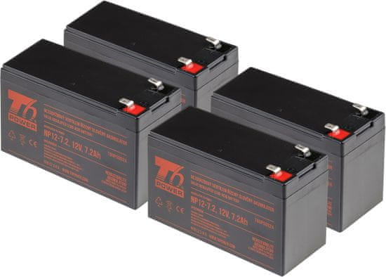T6 power Sada batérií pre APC Smart-UPS On-Line SURT48XLBP, VRLA, 12 V