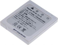Batéria T6 Power pre Benq DC E600, Li-Ion, 3,7 V, 700 mAh (2,6 Wh), šedá
