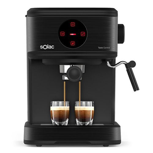 SOLAC Espresso , CE4498, 20 barov, dotykové ovládanie, systém Extra Cream, automatické vypnutie, rozmery: 27 x 20,5 x 29, 850 W