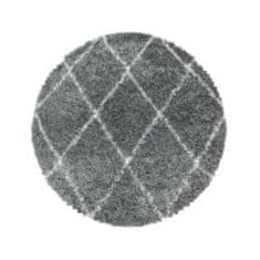 Ayyildiz Kusový koberec Alvor Shaggy 3401 grey kruh 80x80 (priemer) kruh